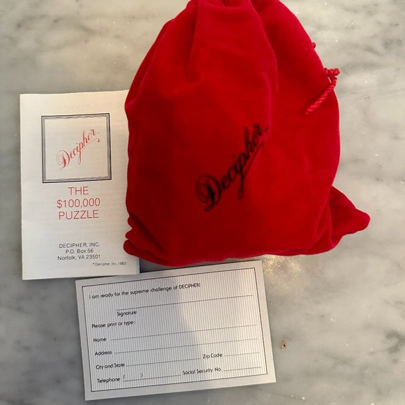 Vintage Decipher Jigsaw Puzzle, The $100,000 Puzzle, 2 Sided, 1st Edition, 1983 - Picture 6 of 10